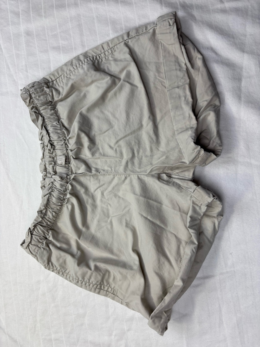 Hanna Andersson 130 8 kids  girls Light khaki beige Elastic Waist Shorts